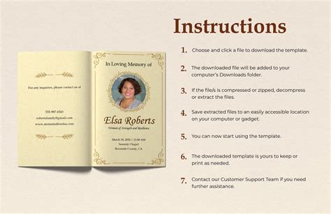 Obituary Cremation Template In Word Psd Illustrator Download