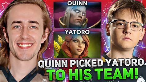 QUINN Picked YATORO To His TEAM For HIGH MMR QUINN Plays INVOKER In