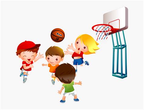 Playing Basketball Clipart, HD Png Download - kindpng