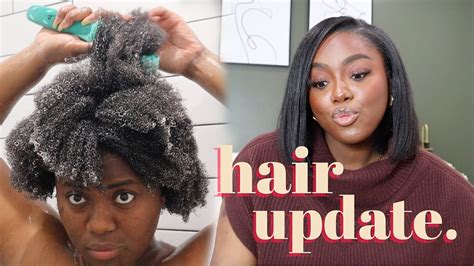 I Relaxed My 4c Natural Hair 👀 Hair Update Youtube