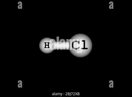 El Cloruro De Hidr Geno Hcl Mol Cula Estructura Qu Mica Altamente