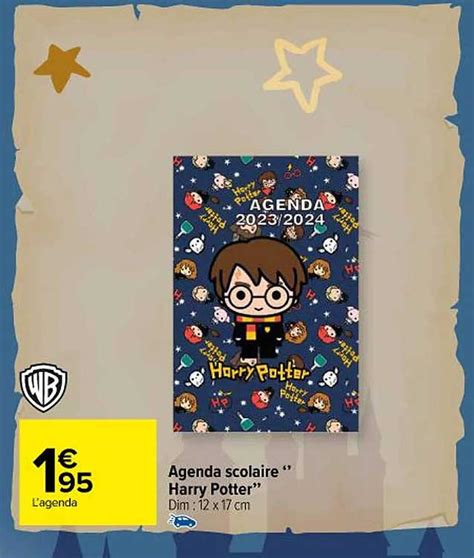 Promo Agenda Scolaire Harry Potter Chez Carrefour Icatalogue Fr