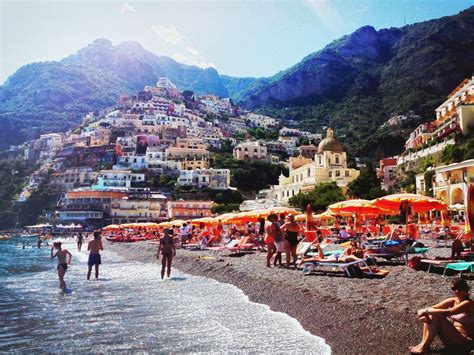 Positano, Italy ~ Beaches and Melon Time! Positano Beach, Positano ...