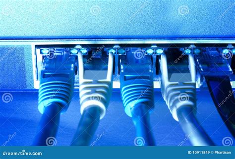 Ethernet Cables Stock Image Image Of Router Optic Connection 10911849