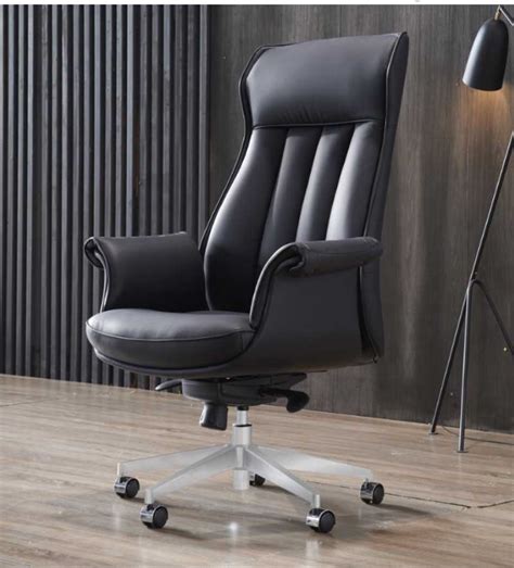 KRUZO LUX Luxury Cow Leather Executive Chair Adjustable Reclining