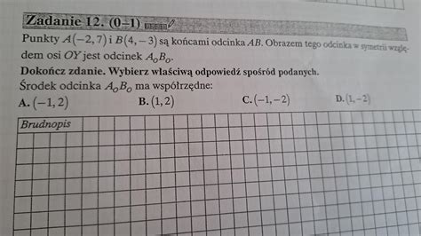 Prosz O Pomoc W Zadaniu Z Matury Z Matematyki Podstawowej Brainly Pl