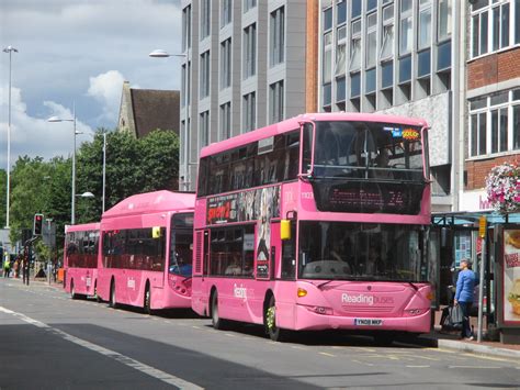 Pink Trio Seen In Reading Is Reading Buses 1103 Yn08 Mkp Flickr