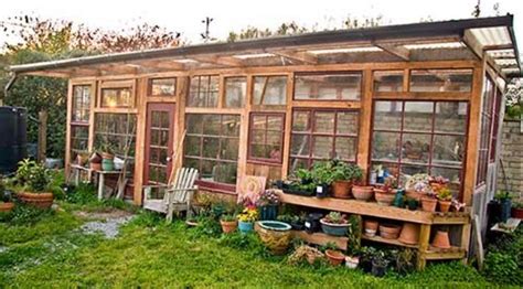 Greenhouses From Old Windows And Doors Insteading