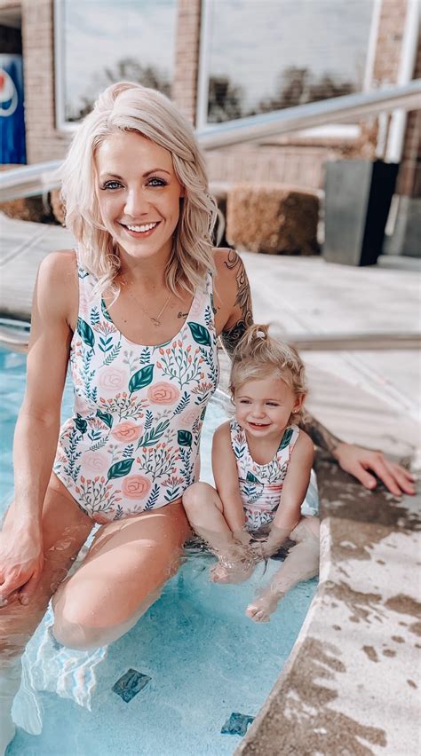 Mommy And Me Swimsuit Matching Mother Daughter Swimsuit Etsy