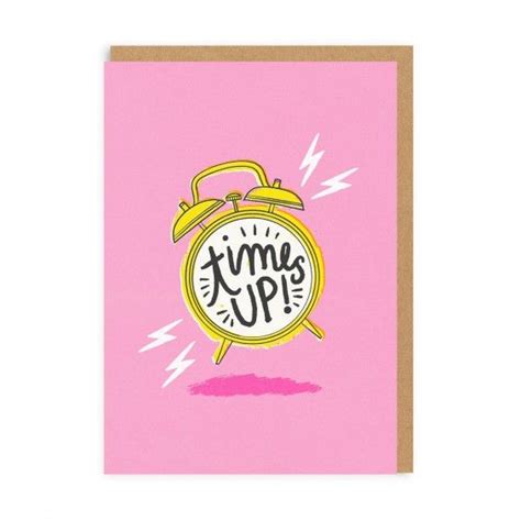 Times Up Greeting Card Ohh Deer Greeting Card Brands Greeting Cards