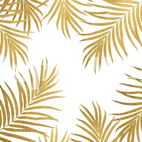 Gold Palm Leaves Vibes 1 Wallpaper - Happywall.com