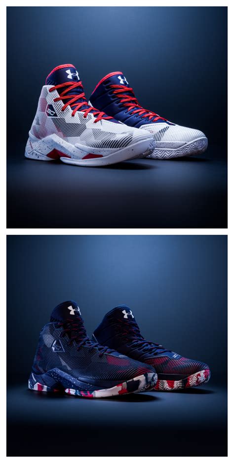 Under Armour Basketball Shoes Red White And Blue - almoire