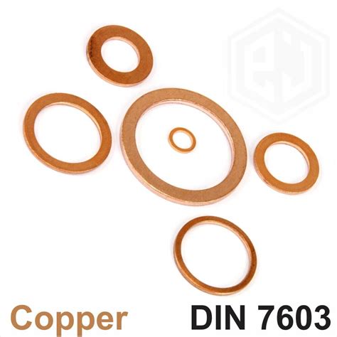 Metric Copper Sealing Washers Rings Flat Gasket Form A Din A All