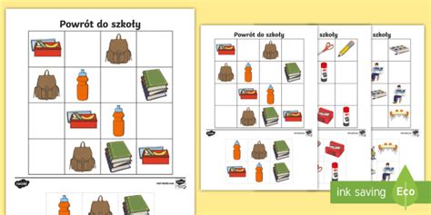 Gra Sudoku Powrót do szkoły teacher made