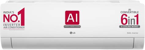 Lg 1 5 Ton 5 Star Ai Dual Inverter Split Ac Copper Super Convertible