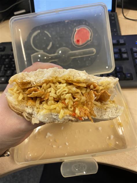 Pot Noodle And Crisp Sandwich Lush Rukfood