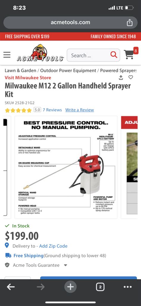 Milwaukee M12 2 Gallon Handheld Sprayer Kit Buy Heavy Duty Power