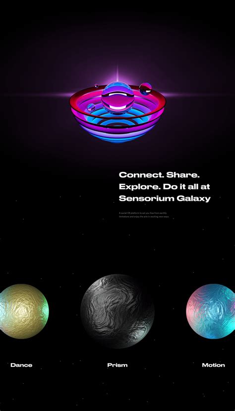 Sensorium. Social VR platform on Behance