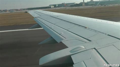 Lufthansa Boeing 737 300 Takeoff From Hamburg Fuhlsbuttel Wingview