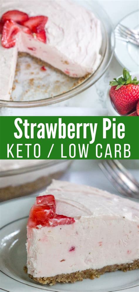 This Mouthwatering Easy Keto Strawberry Pie Made With Fresh