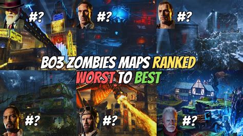 Ranking Every Bo3 Zombies Map From Worst To Best Youtube