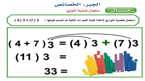 الجبر الخصائص اول متوسط الفصل الأول Youtube