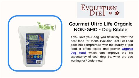 Ppt Best Organic Non Gmo Dog Food Evolution Diet Pet Food