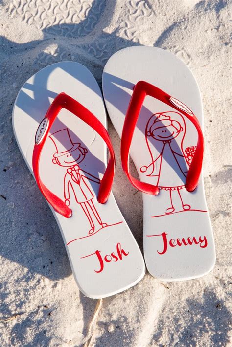 Personalized Flip Flop Wedding Favors