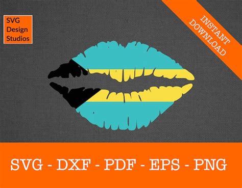 Bahamas Svg Bahamas Lip Svg Bahamas Flag Svg Caribbean Svg | Etsy