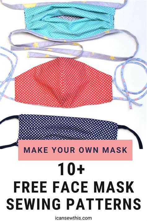 40 Printable Face Mask Sewing Pattern Free Nornalorcan