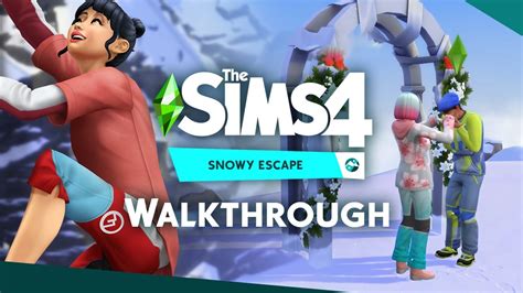 The Sims 4 Snowy Escape Rock Climbing And Mountain Excursions Youtube