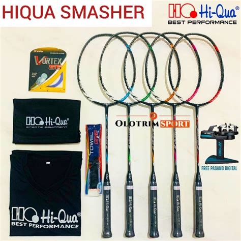 Jual Raket Badminton HIQUA SMASHER Original Shopee Indonesia