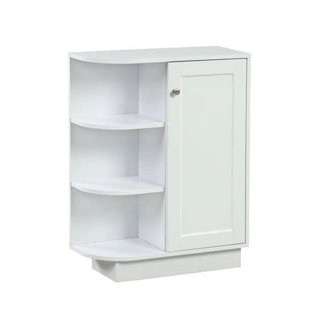 Tileon 23 6 In W X 9 7 In D X 31 3 In H White MDF Freestanding Linen