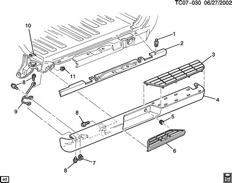 K Pickup Wd Carryover Model Bumper Rear Chevrolet Epc Online