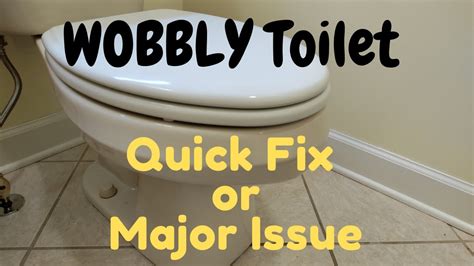 How To Easily Fix A Wobbly Toilet YouTube