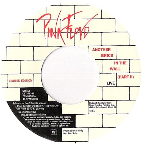 Pink Floyd Another Brick In The Wall Part II Live 2005 White