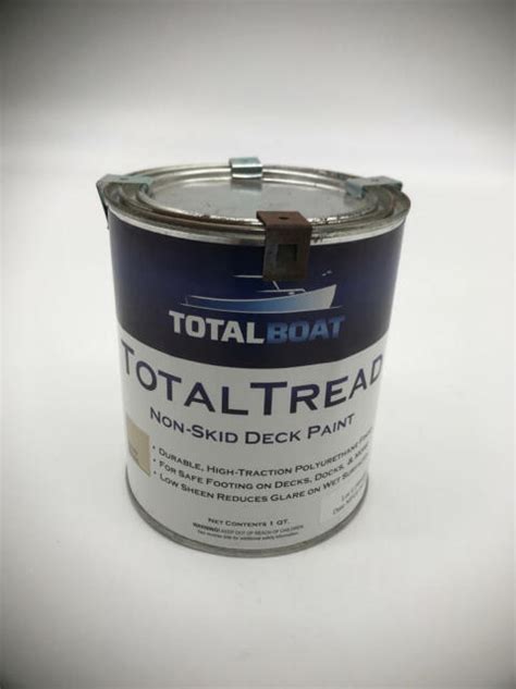 Totalboat Totaltread Non Skid Deck Paint Gray Quart For Sale Online