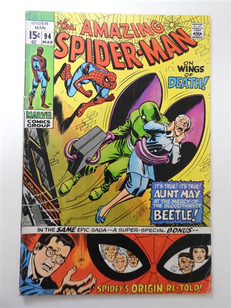 The Amazing Spider Man 94 1971 GD VG Condition Moisture Stain