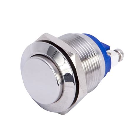 fr raised flat stainless steel push button