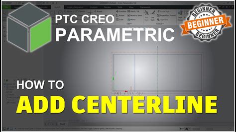 Creo How To Add Centerline On Drawings Tutorial YouTube