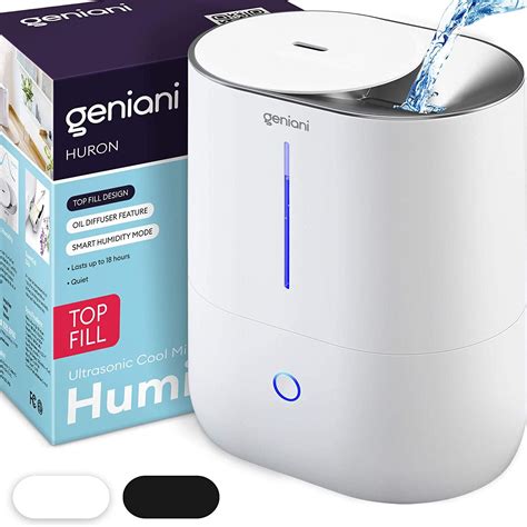 Geniani Top Fill L Cool Mist Large Humidifier Essential Oil Diffuser