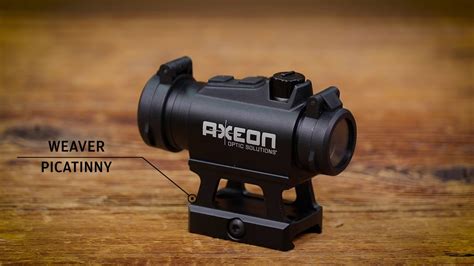 Axeon Optics MDSR1 Mini Dot Sight With Riser For Modern Sporting Rifle