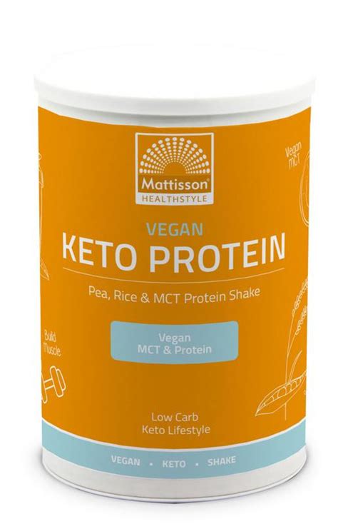 Vegan Keto Proteïne Shake Erwten rijst MCT van Mattisson 350gr