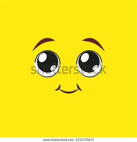 Cartoon Face Emojis Emotions Cute Face Stock Vector (Royalty Free ...