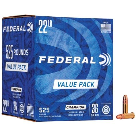 Federal Champion Lr Ammo Gr Hp Round Box