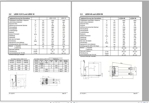 Doosan Electric Pallet Truck Ledd Leds Ledh Ledh Mp Operation And