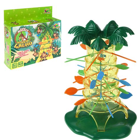 Jogo Cada Macaco No Seu Galho Pula Macacos 15Cm Shopee Brasil