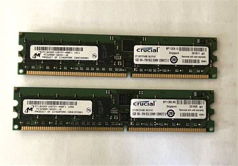 Crucial X Pc R J Gb Pin Reg Dimm Mx D Ram