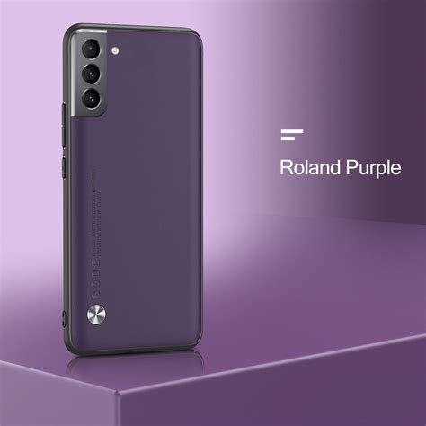 Samung S21 FE 5G Case Plain Leather Cover For Samsung Galaxy S21FE S21 ...