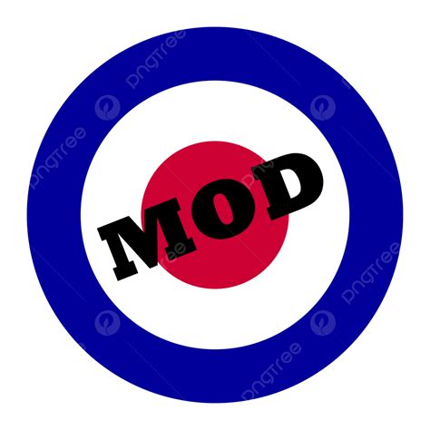 mod  symbol target word british png transparent image